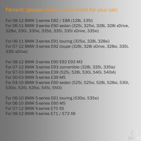 Error Free LED License Plate Light Housing For BMW 135i 325i 328i 335i 528i 535i X6 X5 - White SAWE Lighting