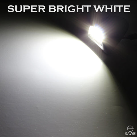 LED License Plate Light Housing Kit For Silverado Suburban Tahoe GMC Sierra Yukon 1500 2500 3500 - White SAWE Lighting