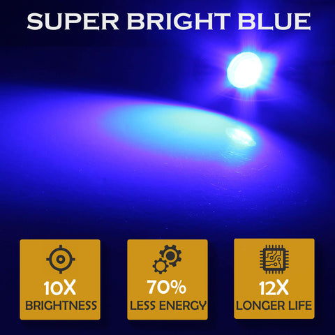 LED Rock Light Pods Lights for Offroad Car Truck ATV Underbody Wheel Grille and Surface Mount - Blue SAWE Lighting