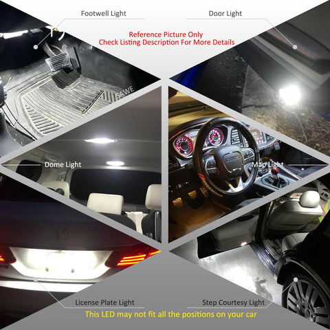 SAWE ® 31MM DE3175 DE3021 6428 LED Bulb 3014 15SMD Interior Door Courtesy Light Dome Map Trunk Lights - White SAWE Lighting