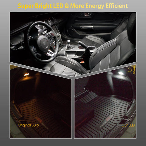 SAWE ® BA9S 1815 1895 T11 T4W H6W LED Bulb 3014 15SMD Dome Map Trunk Lights - 6000K White SAWE Lighting