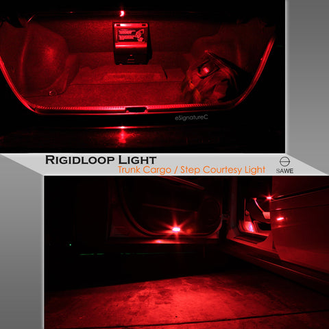 SAWE ®  561 563 567 211-2 212-2 LED Bulb Festoon 44mm 12smd Rigid Loop Interior Door Trunk LED Lights - Red SAWE Lighting