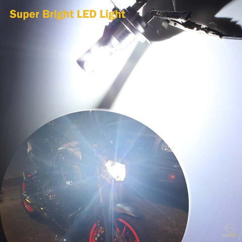 H7 CSP LED Headlights Bulbs High Low Beam Fog Light Canbus - 6000K White SAWE Lighting