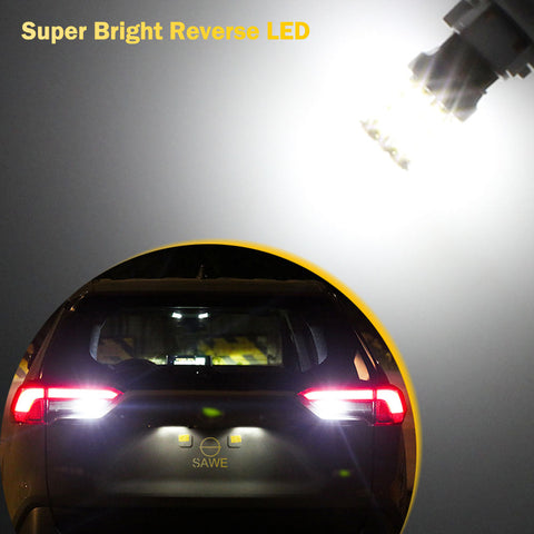 SAWE ® 1157 BAY15D 2057 2357 33-SMD LED Tail Brake Stop Turn Signal Parking Light Bulbs - 6000K White SAWE Lighting