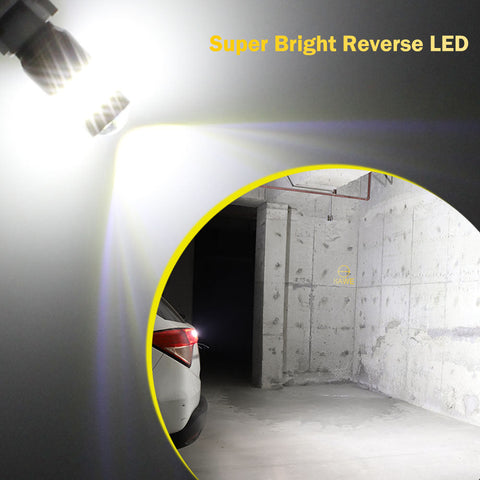 SAWE ® 1157 BAY15D LED Bulb for Reverse Backup Turn Signal Tail Brake Lights Canbus - 6000K White SAWE Lighting