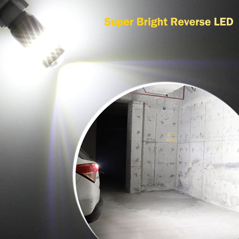SAWE ® 7443 7440 7444 T20 LED Bulb for Reverse Backup Lights High Mount - 6000K White SAWE Lighting