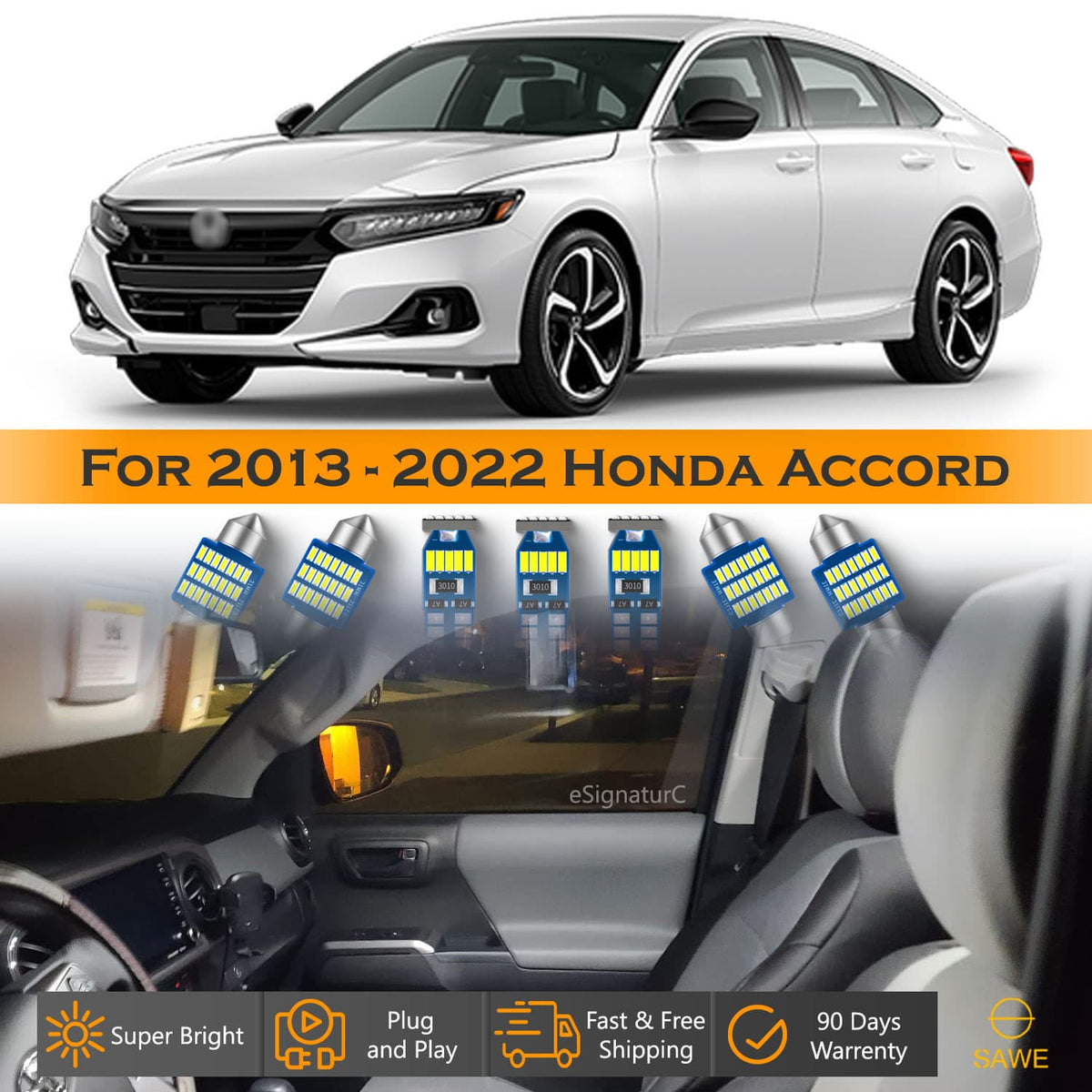 honda accord interior lights