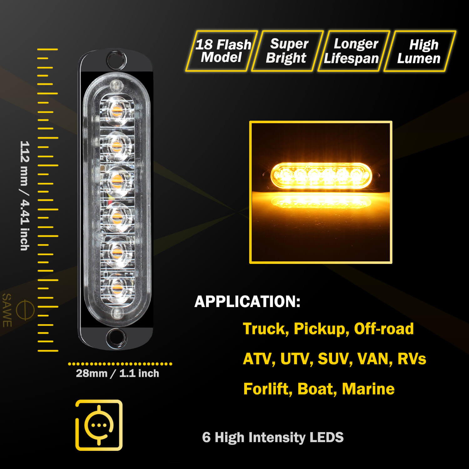 Strobe LED light Truck