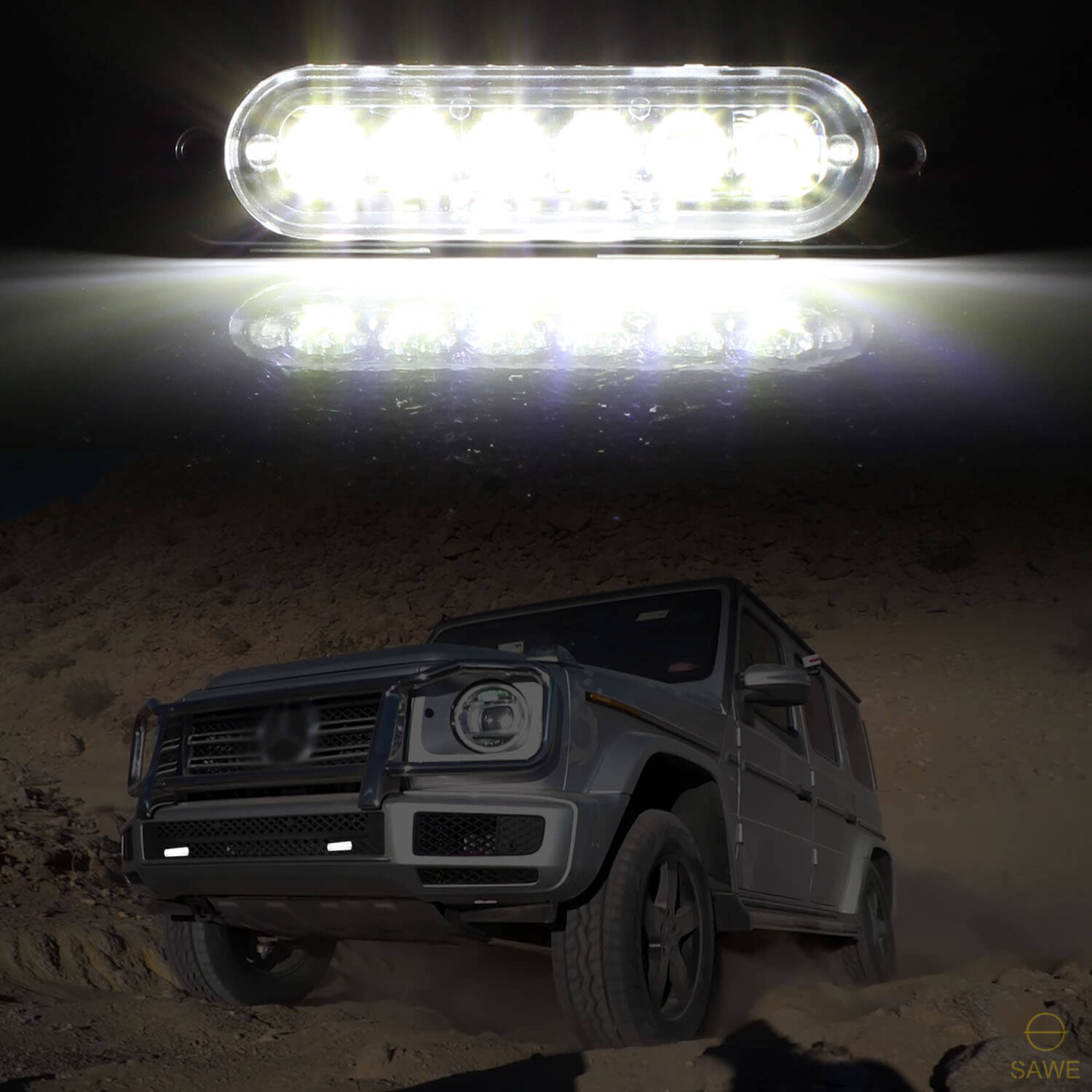 White Strobe LED light Truck