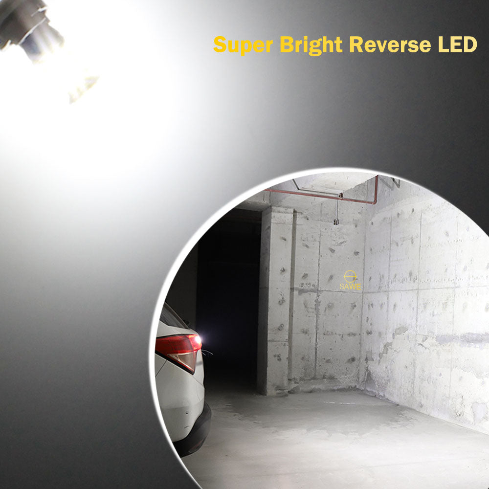 SAWE ®  921 912 T15 W16W 906 LED Bulb for Backup Reverse Lights 3030 15smd Canbus - 6000K White